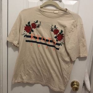 Beige graphic tee